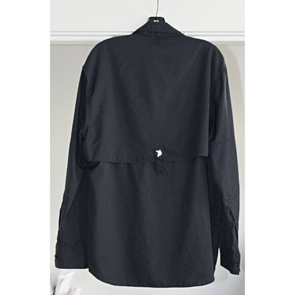 Reel Legends - Men’s Saltwater II Performance Fishing Shirt in Black, size Small - Picture 4 of 7